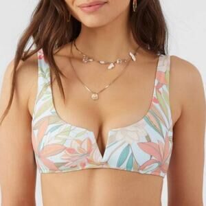 O'Neill Bikini Top Size Medium NEW Dalia Floral Popoyo Skylight NWOT Swim Beach